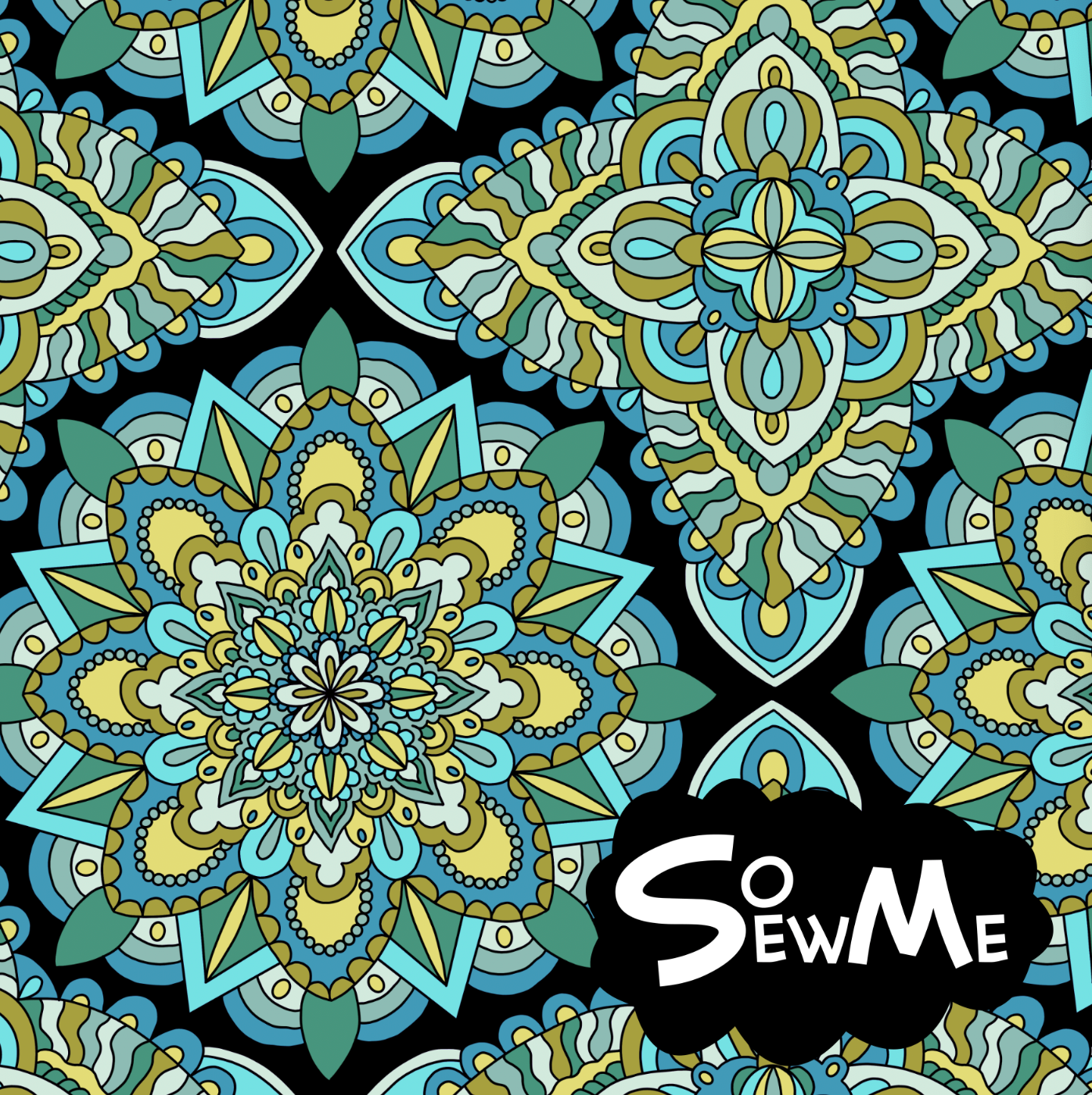 My Oh My Mandala Greens TRYCKS PÅ BESTÄLLNING