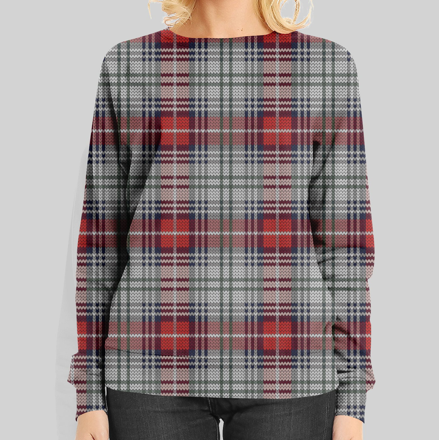 Knitted Tartan Holidays TRYCKS PÅ BESTÄLLNING