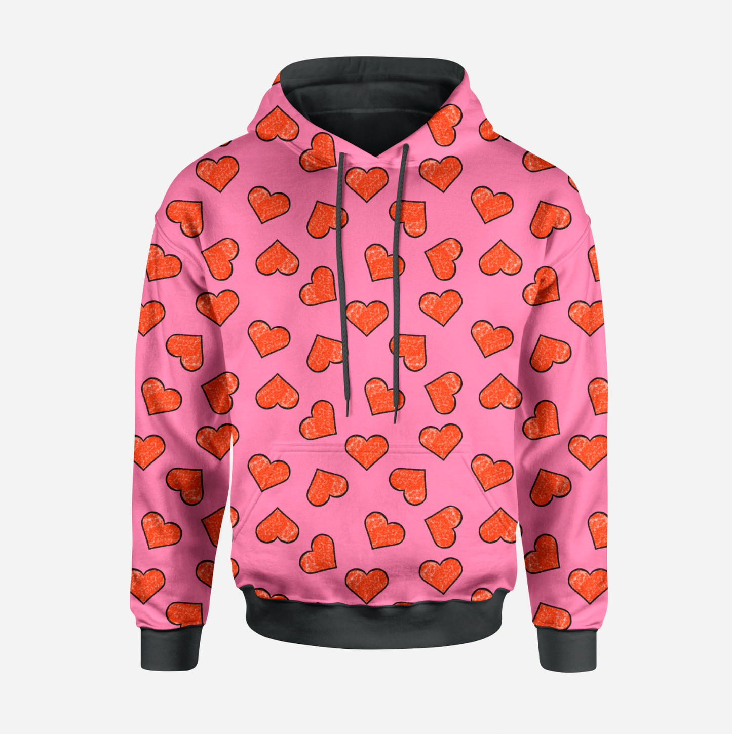 Chalk Hearts Pink TRYCKS PÅ BESTÄLLNING