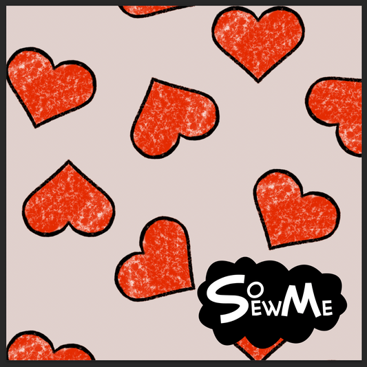 Chalk Hearts Latte TRYCKS PÅ BESTÄLLNING