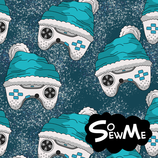 Xmas Controllers Teal TRYCKS PÅ BESTÄLLNING