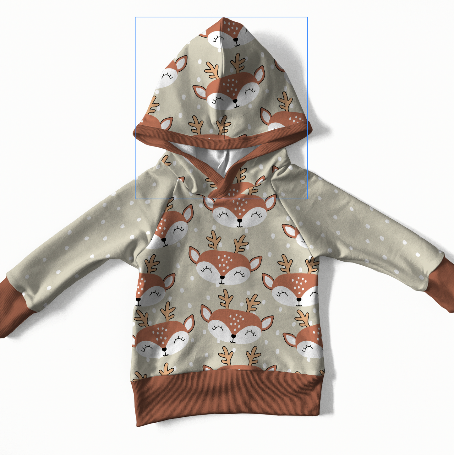 Raindeer Seamless Sand TRYCKS PÅ BESTÄLLNING