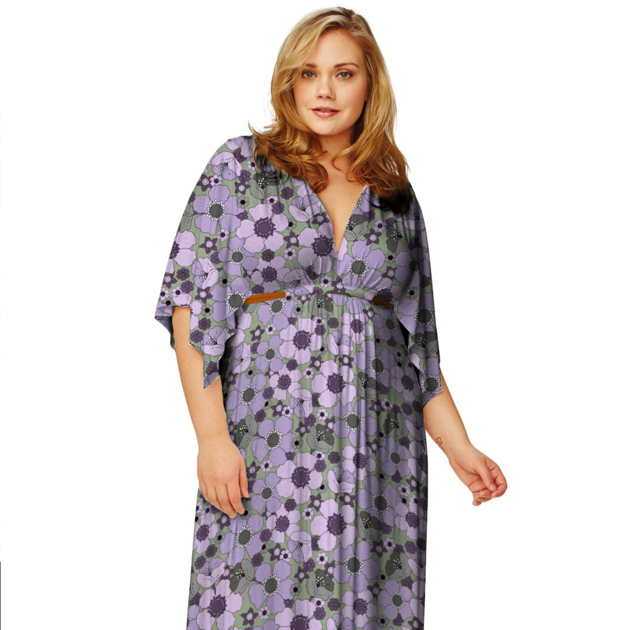 Josefina Purple Olive Green TRYCKS PÅ BESTÄLLNING