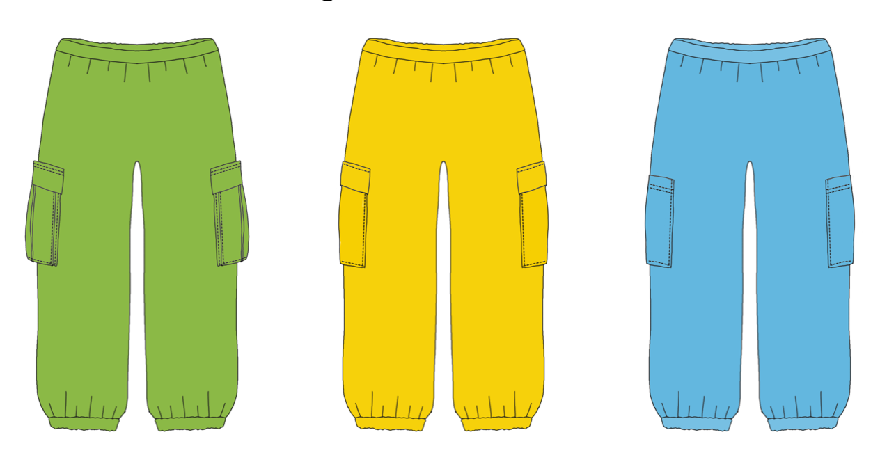 Shuffle Trousers Strl 92-170 Pappersmönster