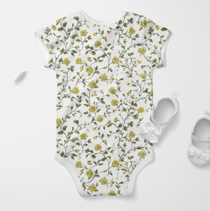 Tiny Roses Yellow TRYCKS PÅ BESTÄLLNING