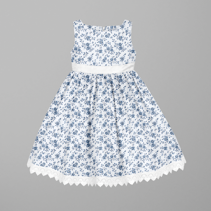 Tiny Flowers Blue TRYCKS PÅ BESTÄLLNING