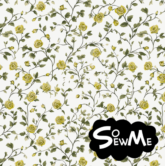 Tiny Roses Yellow TRYCKS PÅ BESTÄLLNING