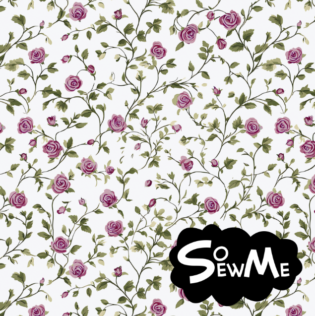 Tiny Roses Pink TRYCKS PÅ BESTÄLLNING