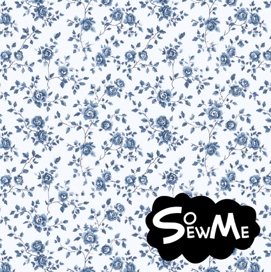 Tiny Flowers Blue TRYCKS PÅ BESTÄLLNING