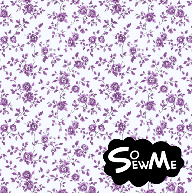 Tiny Flowers Purple TRYCKS PÅ BESTÄLLNING