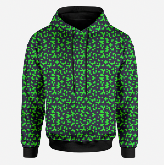 Pixels Green TRYCKS PÅ BESTÄLLNING