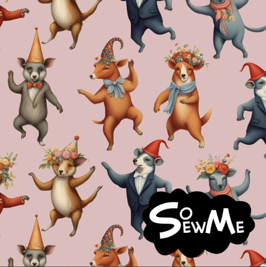 Summer Party in the Woods Pink TRYCKS PÅ BESTÄLLNING