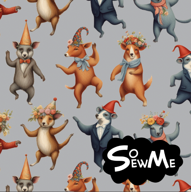 Summer Party in the Woods Grey TRYCKS PÅ BESTÄLLNING