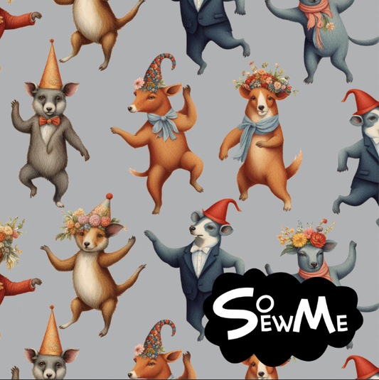 Summer Party in the Woods Grey TRYCKS PÅ BESTÄLLNING