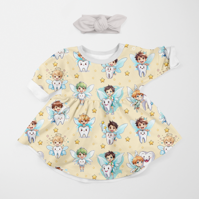 Tooth Fairy Boys Yellow TRYCKS PÅ BESTÄLLNING