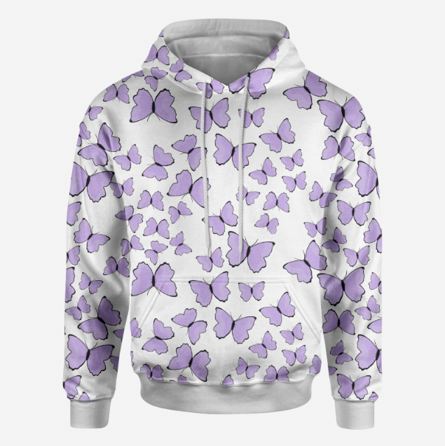 Butterflies Purple TRYCKS PÅ BESTÄLLNING