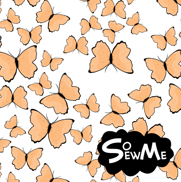 Butterflies Yellow TRYCKS PÅ BESTÄLLNING