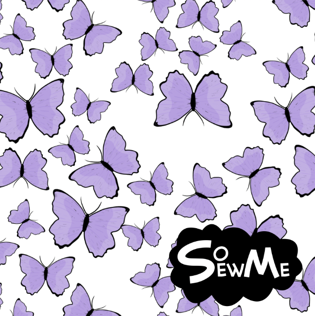 Butterflies Purple TRYCKS PÅ BESTÄLLNING