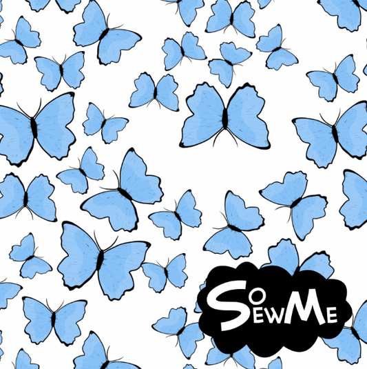 Butterflies Blue TRYCKS PÅ BESTÄLLNING
