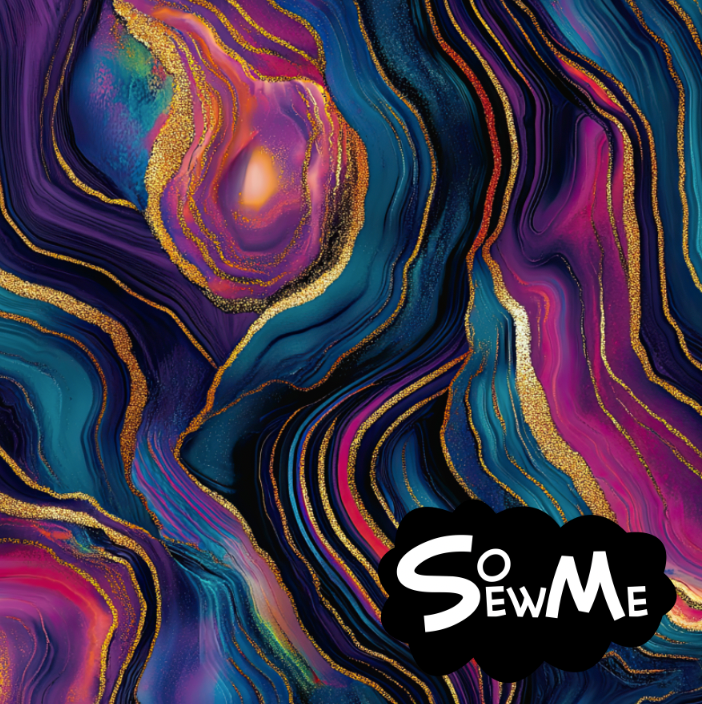 Agate Teal Purple TRYCKS PÅ BESTÄLLNING