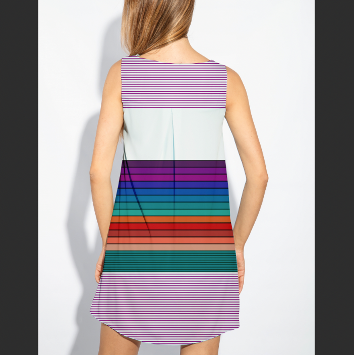 Retro Stripes Multi TRYCKS PÅ BESTÄLLNING