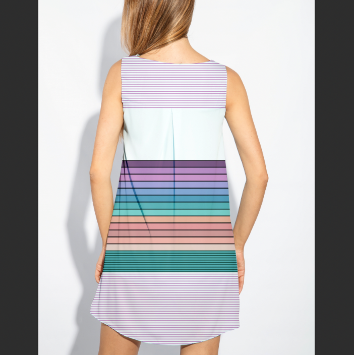 Retro Stripes Pastel TRYCKS PÅ BESTÄLLNING