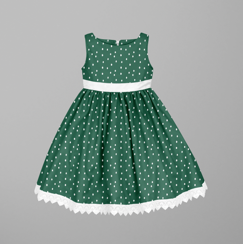 Gardening Dots Green TRYCKS PÅ BESTÄLLNING