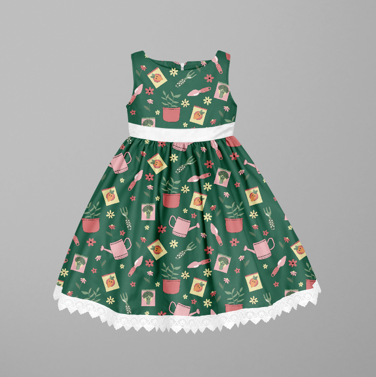 Gardening Fun Green TRYCKS PÅ BESTÄLLNING