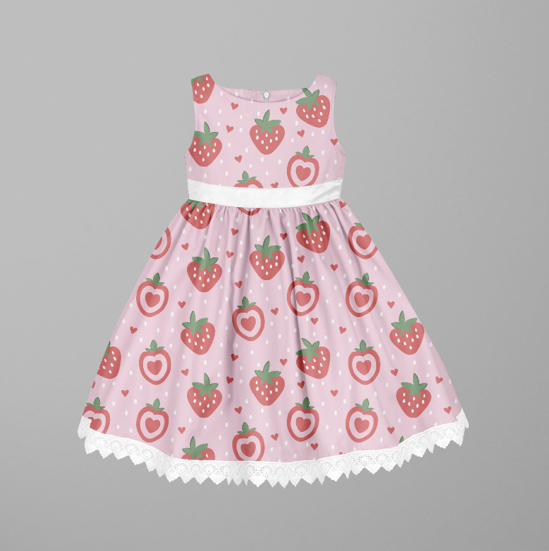 Gardening Strawbz Pink TRYCKS PÅ BESTÄLLNING