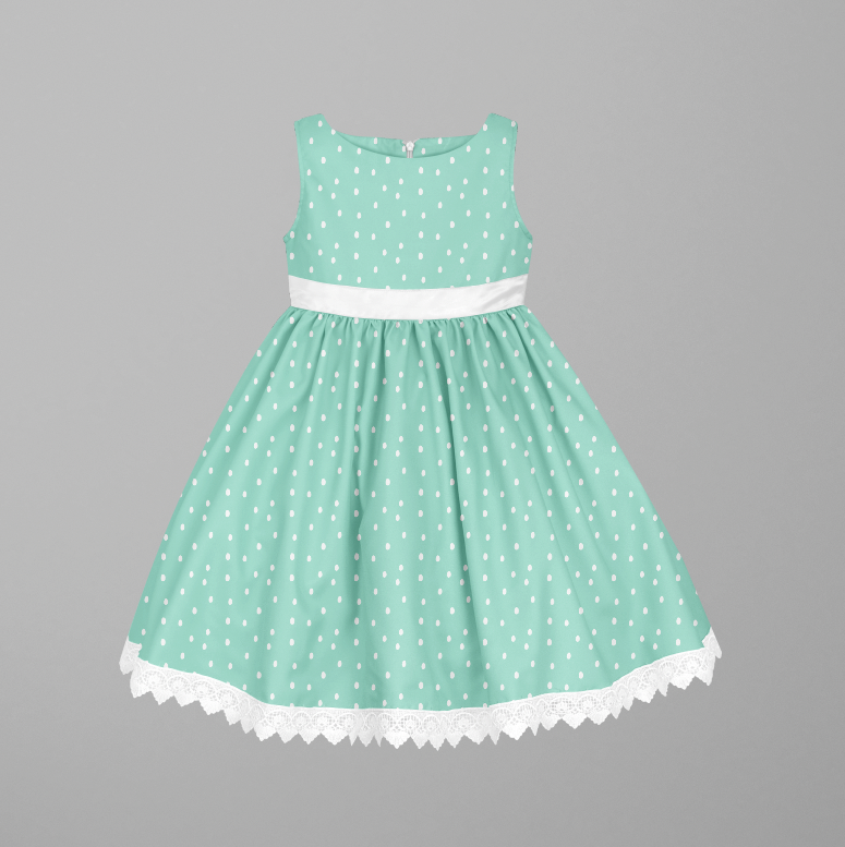 Gardening Dots Mint TRYCKS PÅ BESTÄLLNING