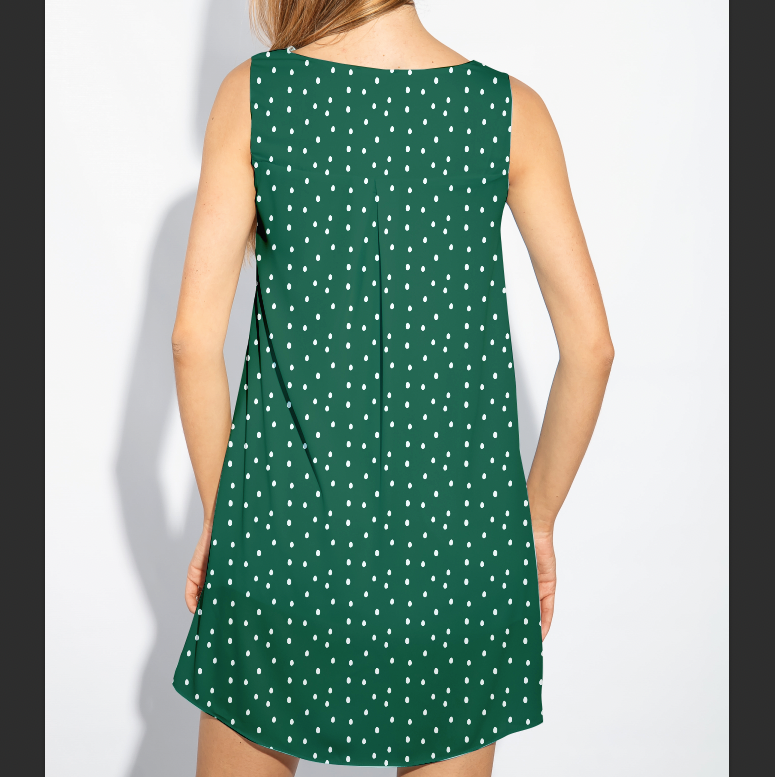 Gardening Dots Green TRYCKS PÅ BESTÄLLNING