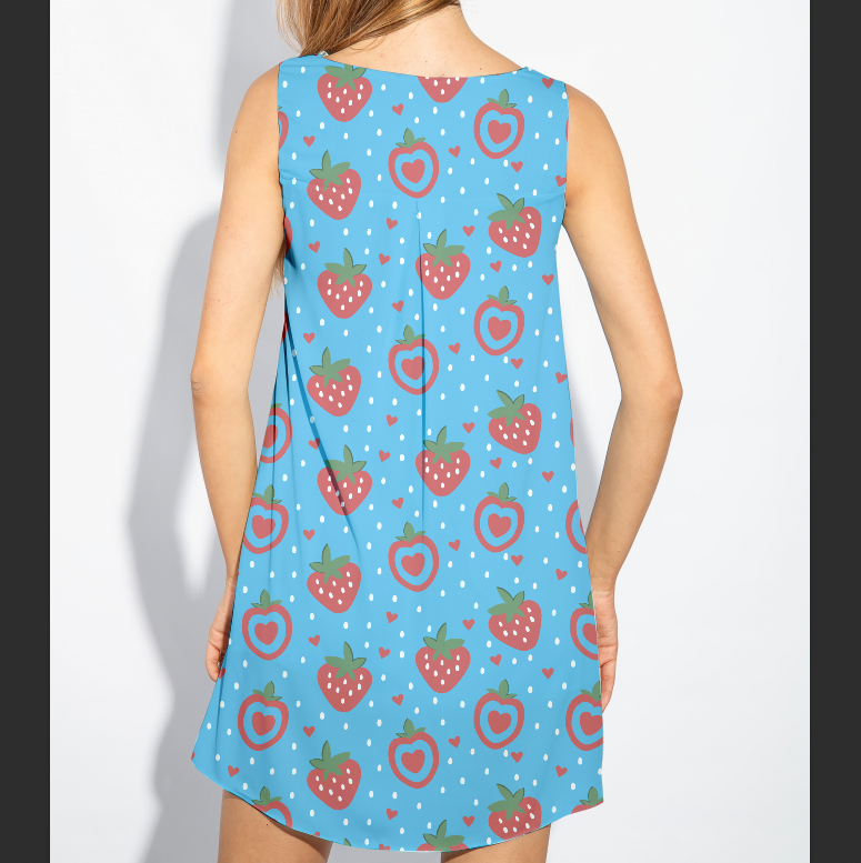 Gardening Strawbz Blue TRYCKS PÅ BESTÄLLNING