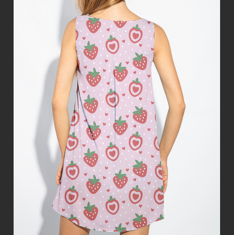 Gardening Strawbz Pink TRYCKS PÅ BESTÄLLNING