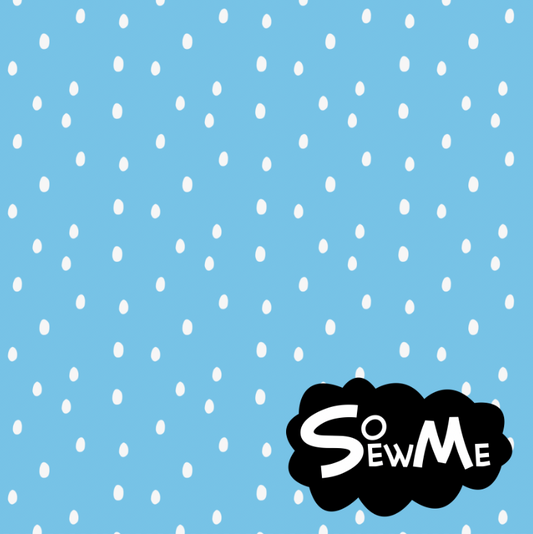 Gardening Dots Blue TRYCKS PÅ BESTÄLLNING