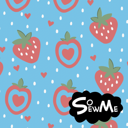 Gardening Strawbz Blue TRYCKS PÅ BESTÄLLNING