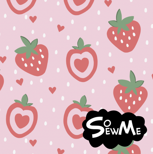 Gardening Strawbz Pink TRYCKS PÅ BESTÄLLNING