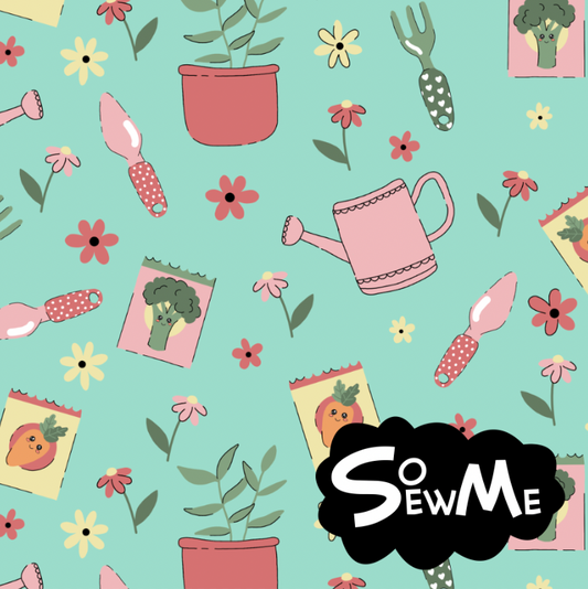 Gardening Fun Mint TRYCKS PÅ BESTÄLLNING