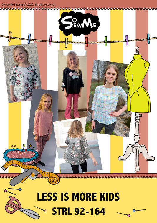 Less is More Kids Strl 92-164 Pappersmönster