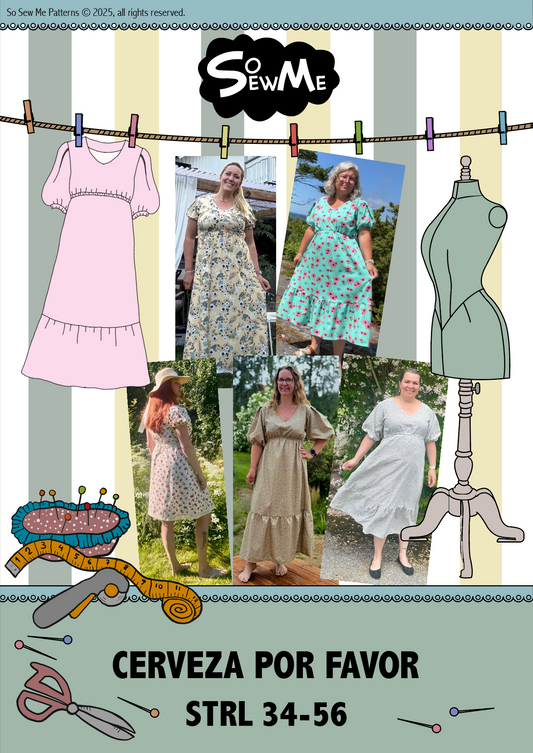 Cerveza por Favor Strl 34-56 Pappersmönster FÖRHANDSBOKNING