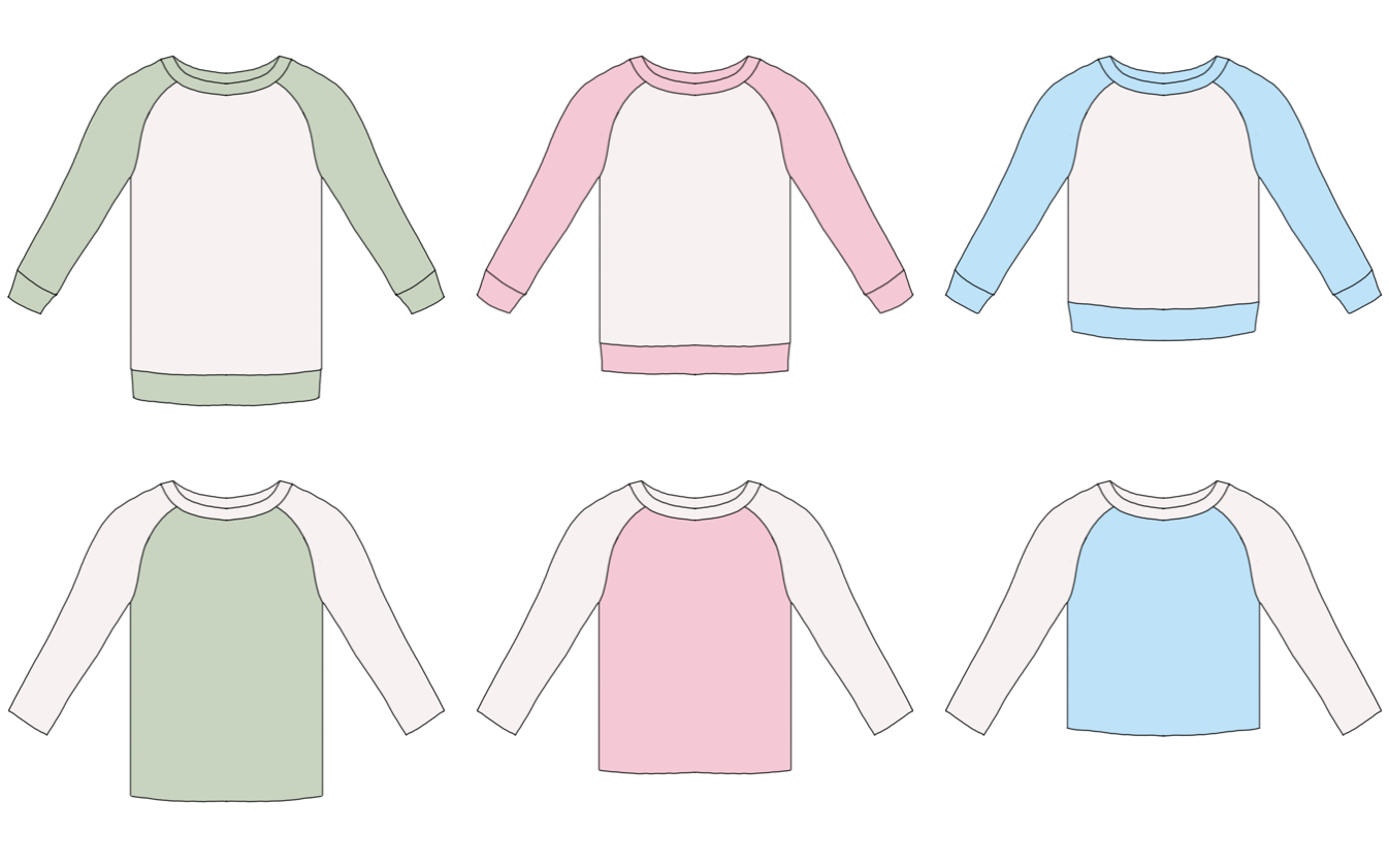 Everyday Raglan Strl 34-56 Pappersmönster FÖRHANDSBOKNING