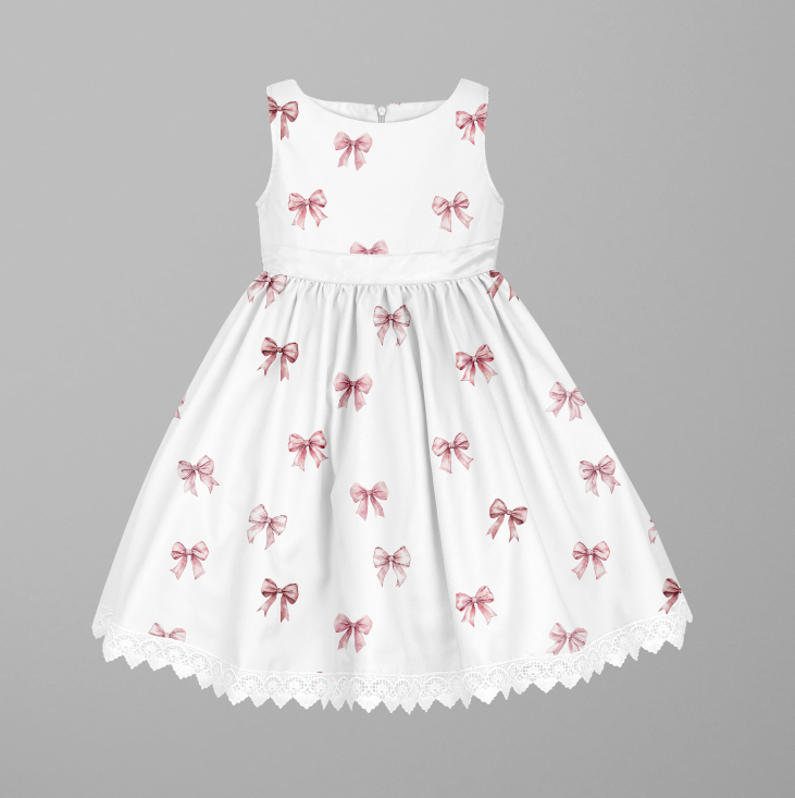 Bows White Pink TRYCKS PÅ BESTÄLLNING AUG/SEPT 2025