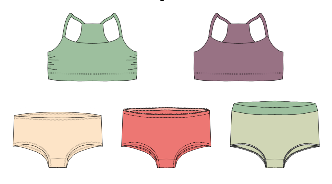 Wunderbara Undies Strl 2XS-4XL Pappersmönster FÖRHANDSBOKNING