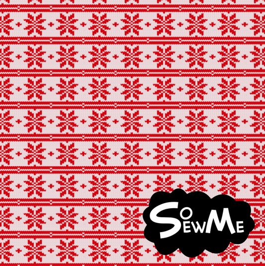 Knitted Snowflakes White TRYCKS PÅ BESTÄLLNING