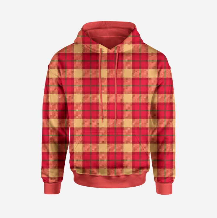 Xmas Tartan Red Yellow Serie 1 TRYCKS PÅ BESTÄLLNING
