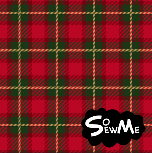 Xmas Tartan Red Green Serie 1 TRYCKS PÅ BESTÄLLNING