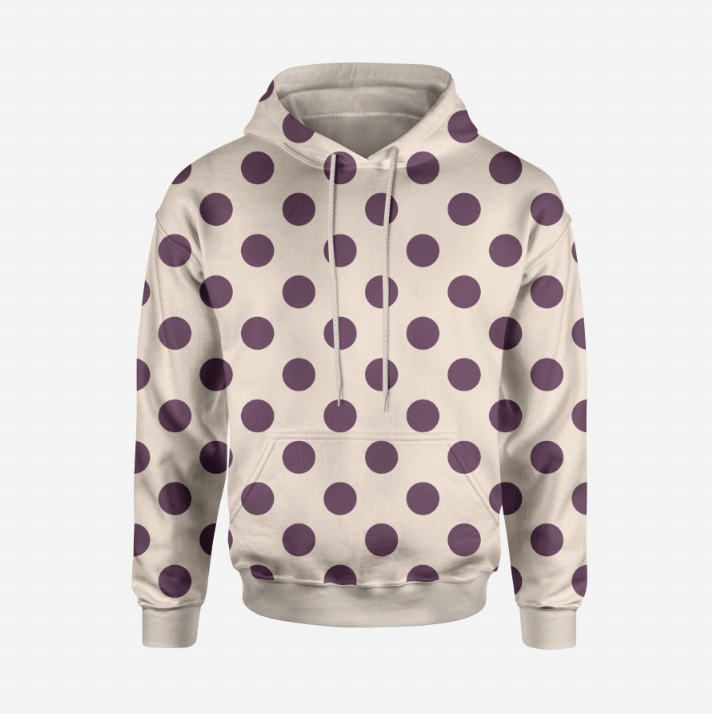 Winter Big Dots Plum TRYCKS PÅ BESTÄLLNING OKT-DEC 2026