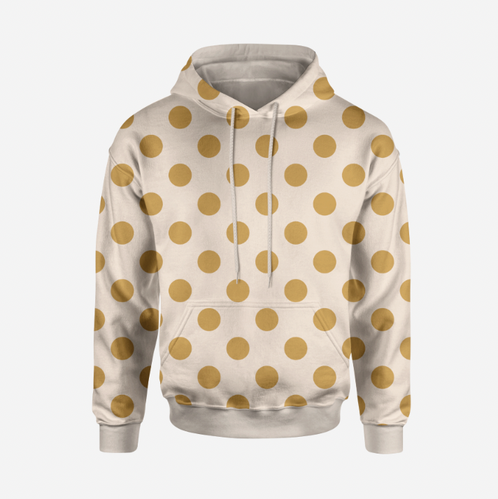 Winter Big Dots Mustard TRYCKS PÅ BESTÄLLNING OKT-DEC 2026