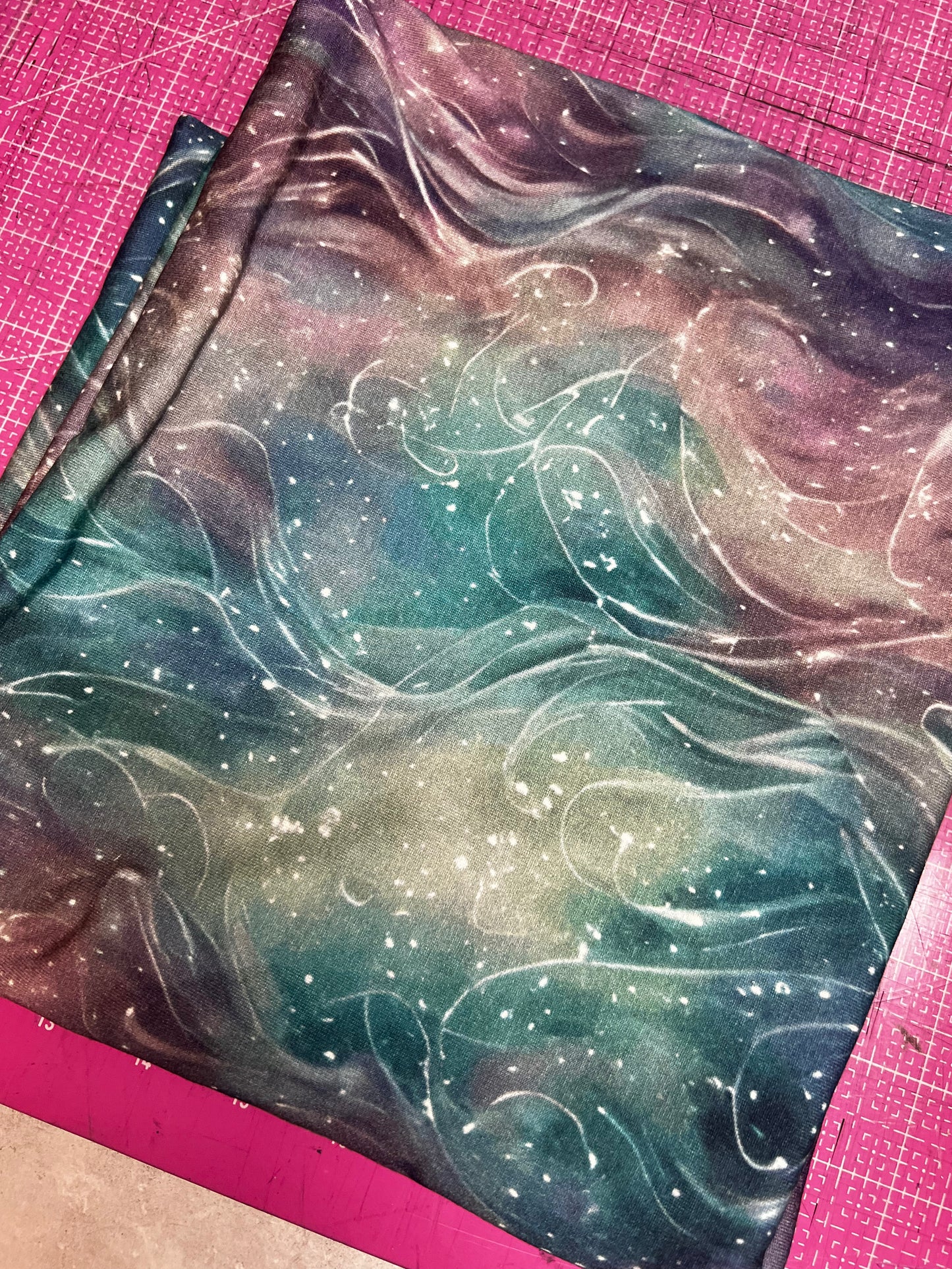 Aqua-Lila Virvlar Stuv 3,6 m Viscosejersey