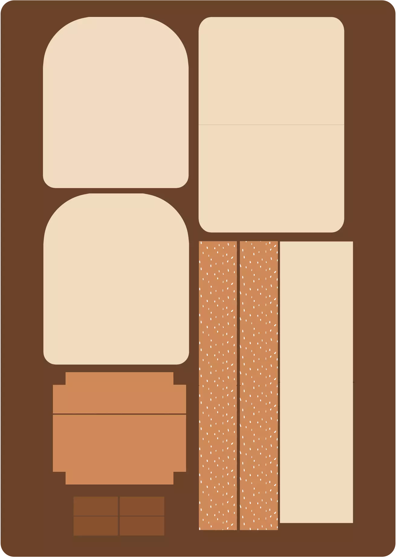 Ryggsäckspanel Räv TRYCKS PÅ BESTÄLLNING