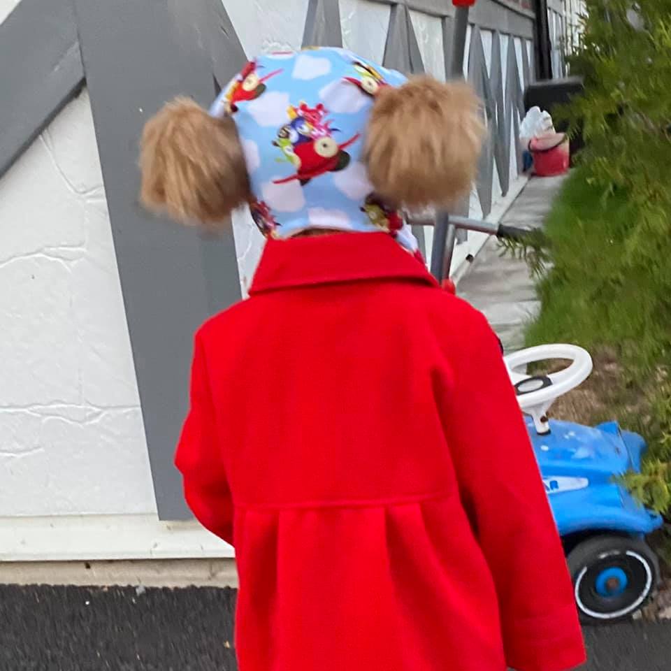 Snuggle Hat strl 0 mån-12 år PDF-mönster